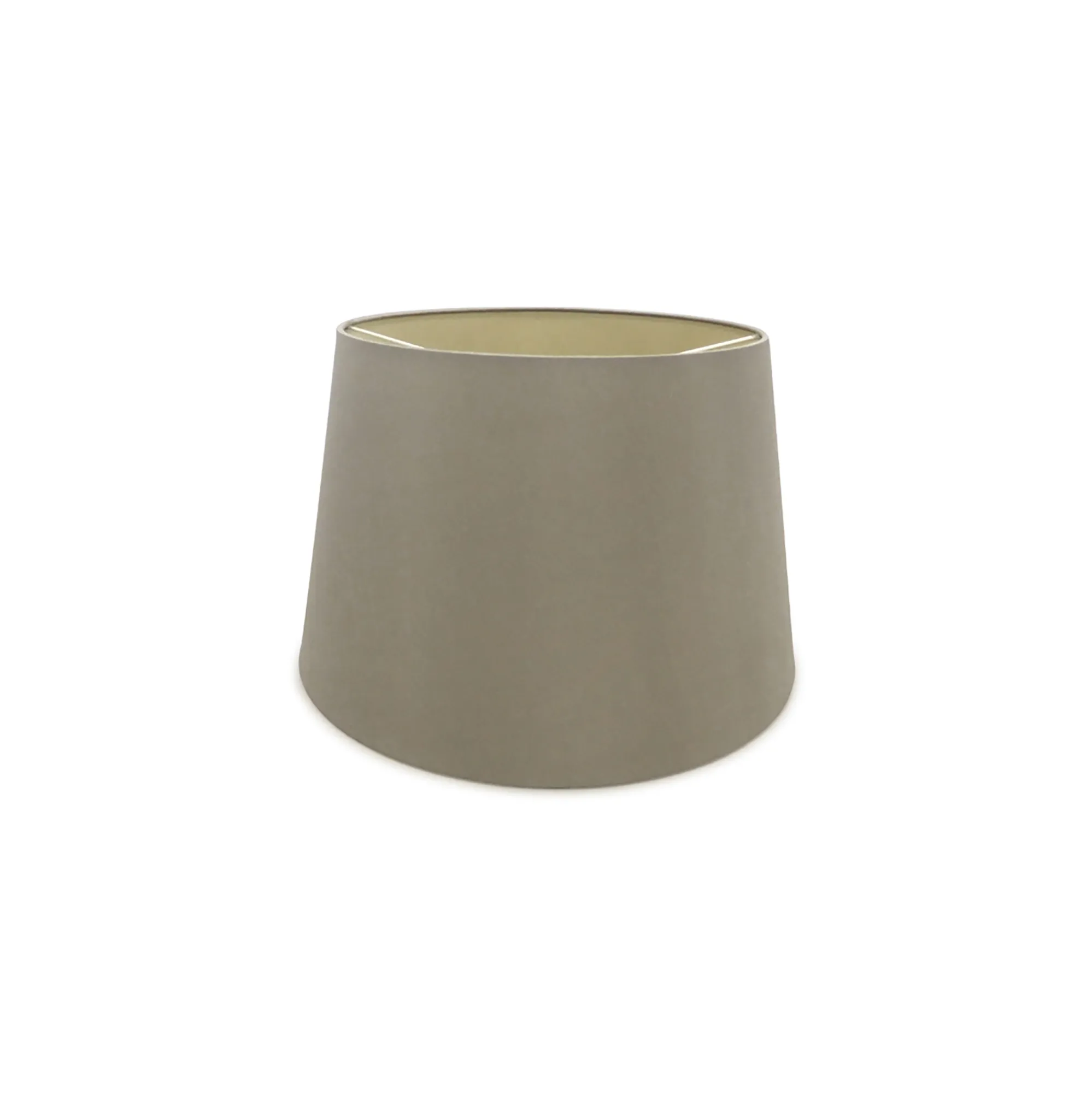 D0307  Sutton 40cm Dual Mount Fabric Shade Taupe, Halo Gold